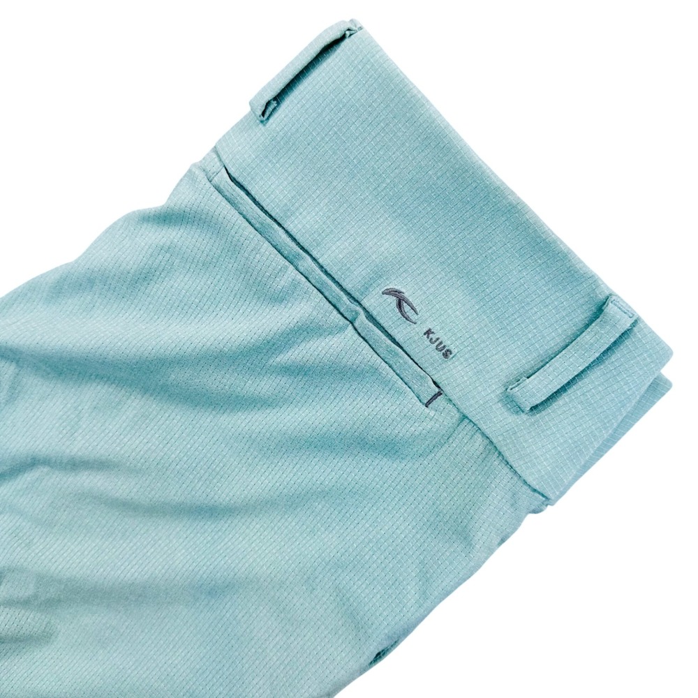 KJUS Trade Wind Shorts 10" Men's 32 Mint Green Micro Ripstop Textured Golf Chino